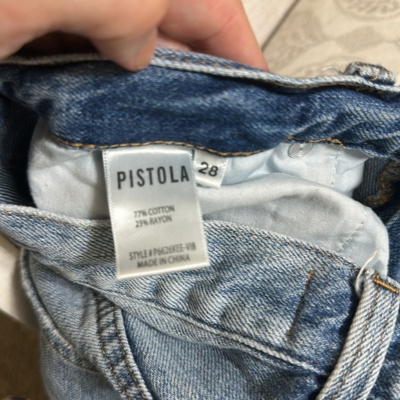 EUC Pistola High Rise Ripped Distressed Jeans size 28 - Picture 5 of 5